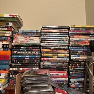 Large Collection of DVD & Blu-ray Movies - Mixed Titles Entertainment Bundle